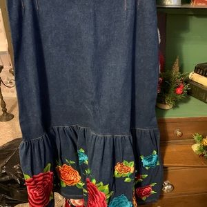 King Ranch Denim Skirt